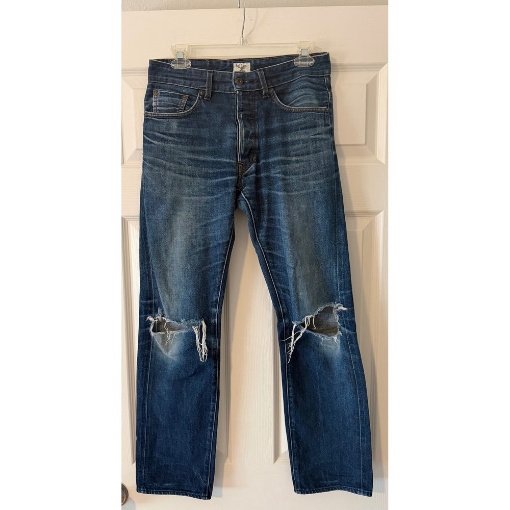 Railcar Fine Goods Selvedge Jeans Men's USA Redline Distressed 100% Cotton 30x30